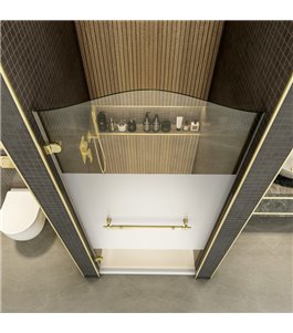 Duschtüren Royal 06-Aussenöffnend-Gold-Blinds