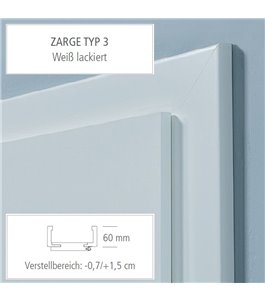 TYP 3 Weißlack Zarge