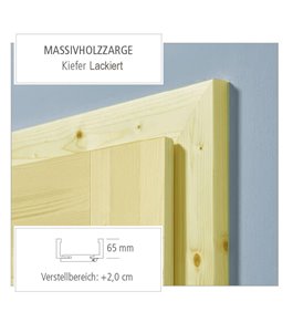 Zarge - Kiefer lackiert - Massiv