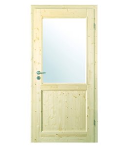 Landhaustür 02/LA Kiefer Roh - Massiv