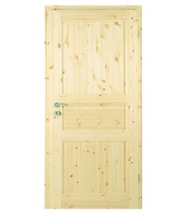 Landhaustür 02/03 Kiefer Roh - Massiv