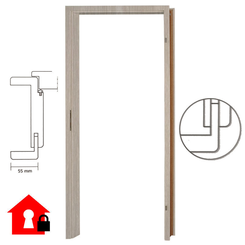 WET-Zarge CPL - Platineiche WET-Zarge CPL - Platineiche