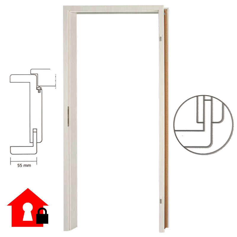 WET-Zarge CPL - Pinie Weiß WET-Zarge CPL - Pinie Weiß
