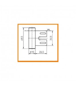 Rahmenteil für Stahlzarge OFFICE (3tlg)