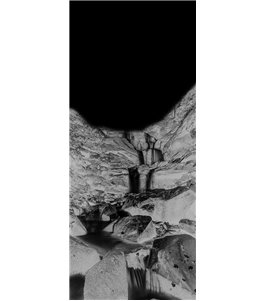 Glasschiebetür SLIM-LINE Wasserfall Gelasert Auf Klarglas