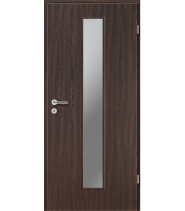 Holztüren - Türblatt CPL - Wenge mit Lichtausschnitt LA-1