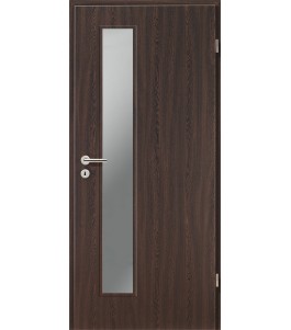 Holztüren - Türblatt CPL - Wenge mit Lichtausschnitt LA-1D