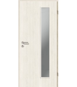 Holztüren - Türblatt CPL - Pinie Weiß mit Lichtausschnitt LA-1B