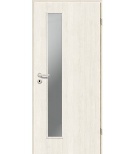 Holztüren - Türblatt CPL - Pinie Weiß mit Lichtausschnitt LA-1D