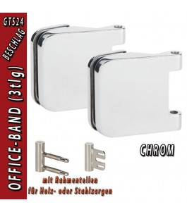 Glastürbeschlag OLIVER - CHROM
