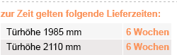 lieferzeiten